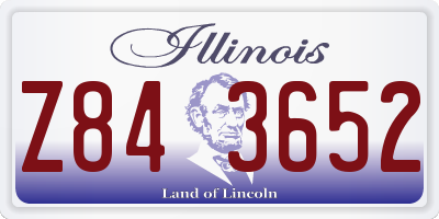 IL license plate Z843652