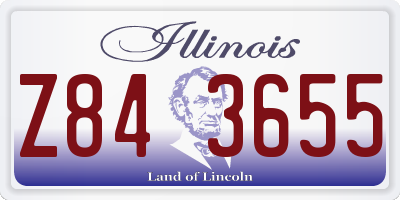IL license plate Z843655
