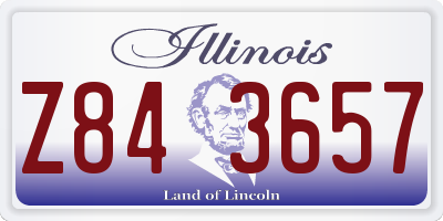 IL license plate Z843657