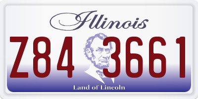 IL license plate Z843661