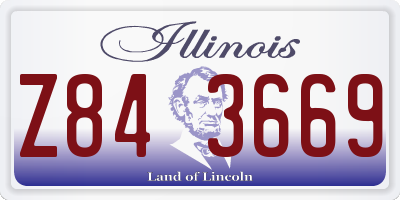 IL license plate Z843669