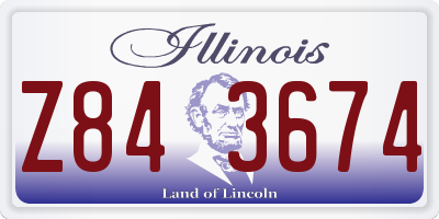 IL license plate Z843674