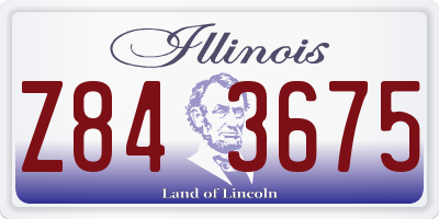 IL license plate Z843675