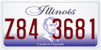 IL license plate Z843681
