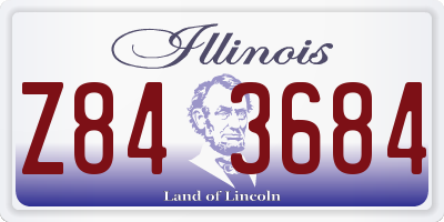IL license plate Z843684