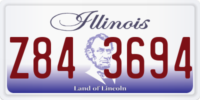 IL license plate Z843694