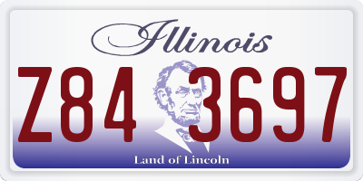 IL license plate Z843697