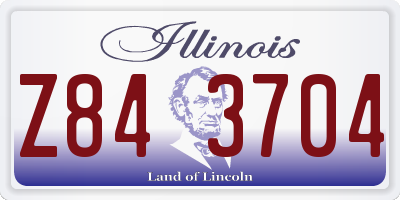 IL license plate Z843704