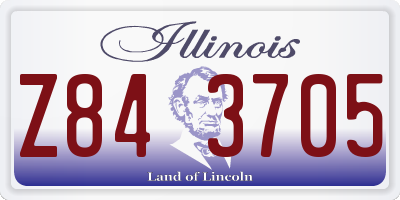 IL license plate Z843705
