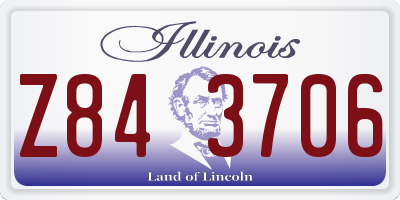 IL license plate Z843706