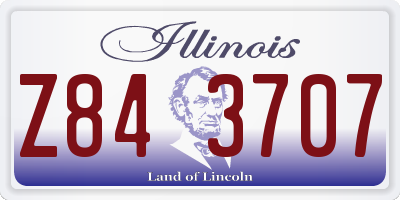 IL license plate Z843707