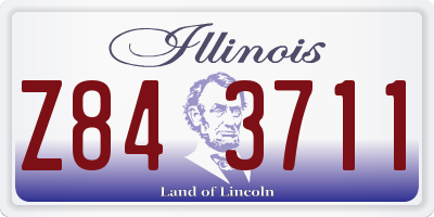IL license plate Z843711