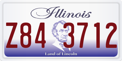 IL license plate Z843712