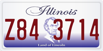 IL license plate Z843714