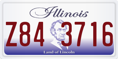 IL license plate Z843716