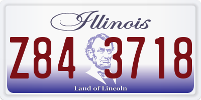 IL license plate Z843718