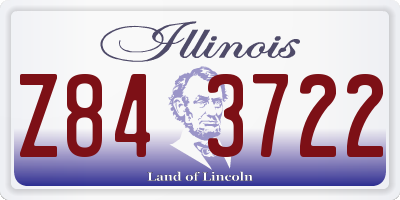 IL license plate Z843722