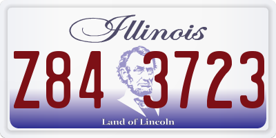 IL license plate Z843723
