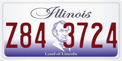 IL license plate Z843724