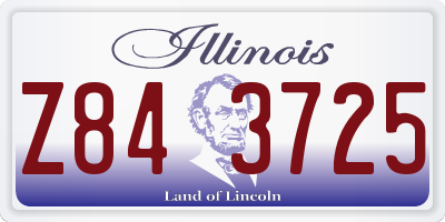 IL license plate Z843725