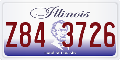 IL license plate Z843726