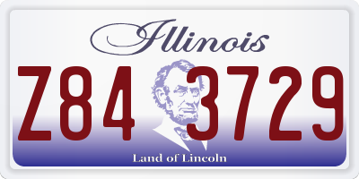 IL license plate Z843729