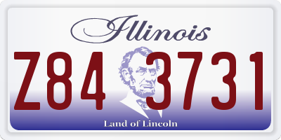 IL license plate Z843731