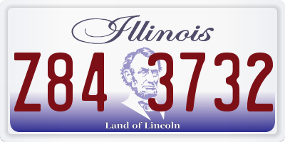 IL license plate Z843732