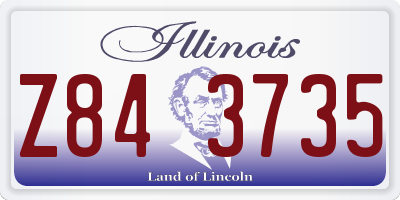 IL license plate Z843735