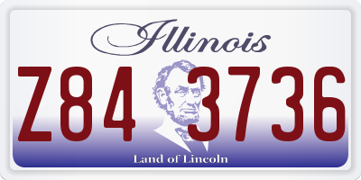 IL license plate Z843736