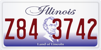 IL license plate Z843742