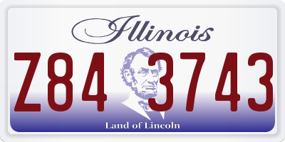 IL license plate Z843743