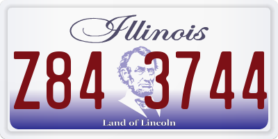 IL license plate Z843744