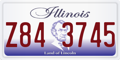 IL license plate Z843745