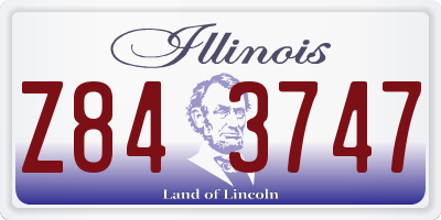 IL license plate Z843747