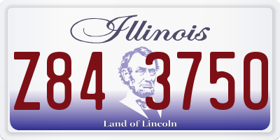 IL license plate Z843750