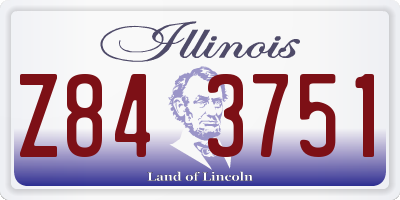 IL license plate Z843751