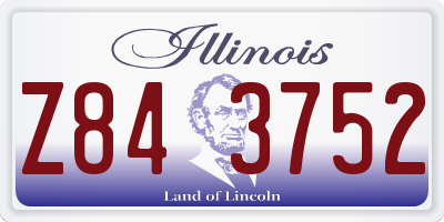 IL license plate Z843752