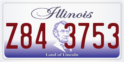IL license plate Z843753
