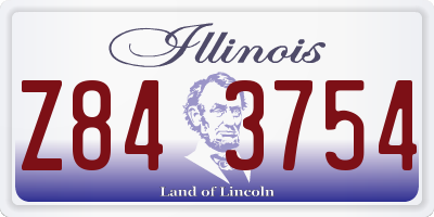 IL license plate Z843754