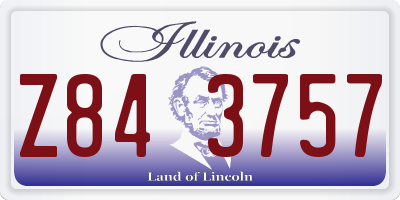 IL license plate Z843757