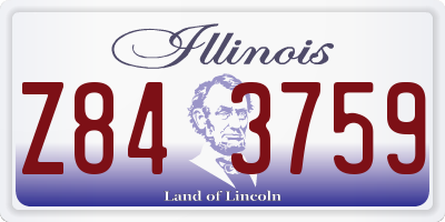 IL license plate Z843759