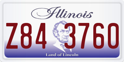 IL license plate Z843760