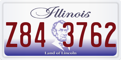 IL license plate Z843762
