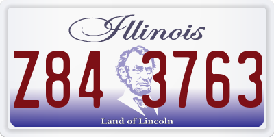 IL license plate Z843763
