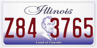 IL license plate Z843765