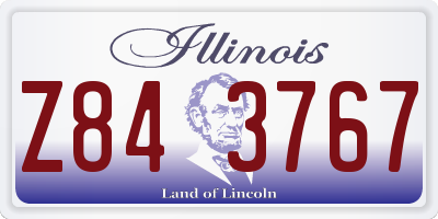 IL license plate Z843767