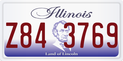 IL license plate Z843769