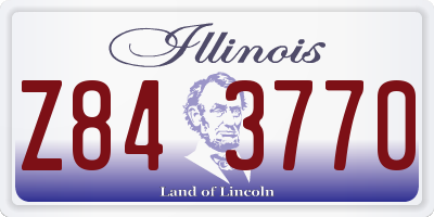 IL license plate Z843770