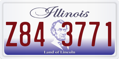 IL license plate Z843771